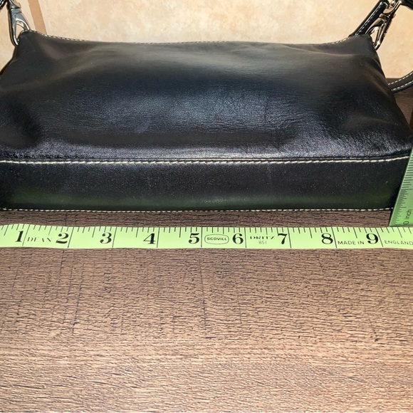 Ralph Lauren Baguette vintage 90s Black Leather Shoulder Bag Clutch - Picture 3 of 8